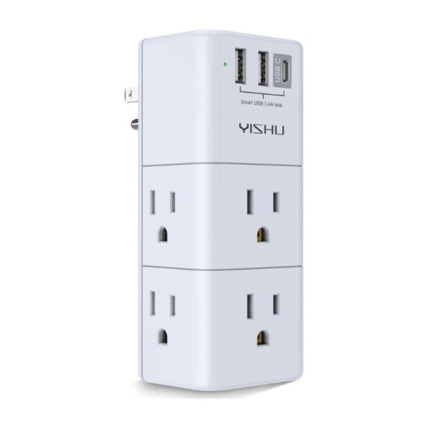 USB Multi Plug Outlet Extender